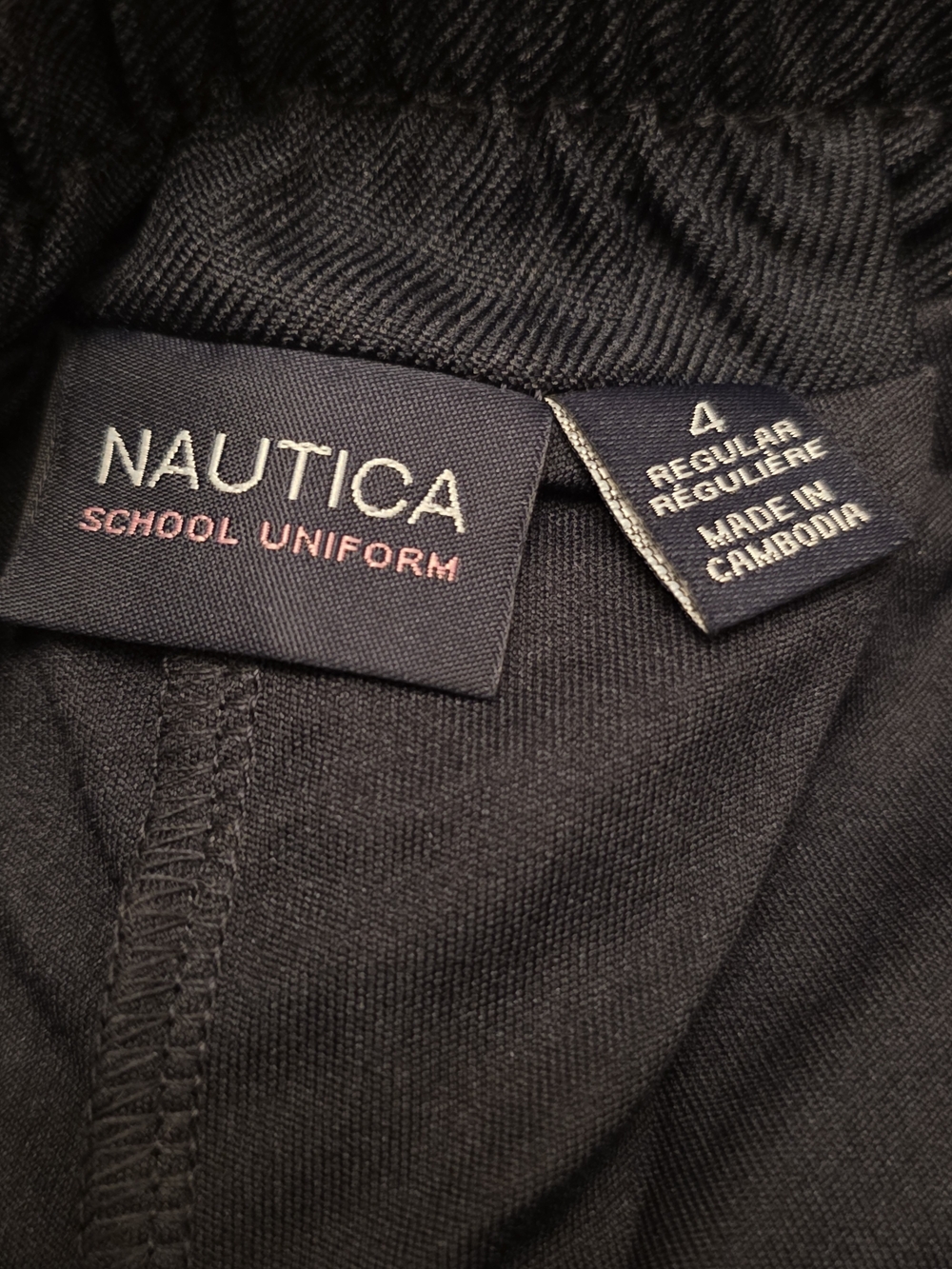 Nautica Girls Dark Navy Pleated Skort with Button Accents Size 4 School Uniform - Picture 7 of 9